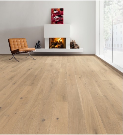 德国汉诺地板三层橡木Plank 1-Strip 180 2V Oak Puro White Sauvage brushed 538962